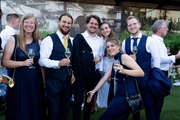 sfeerbeeld van een receptie in de Peignage Wolkammerij van Eeklo.